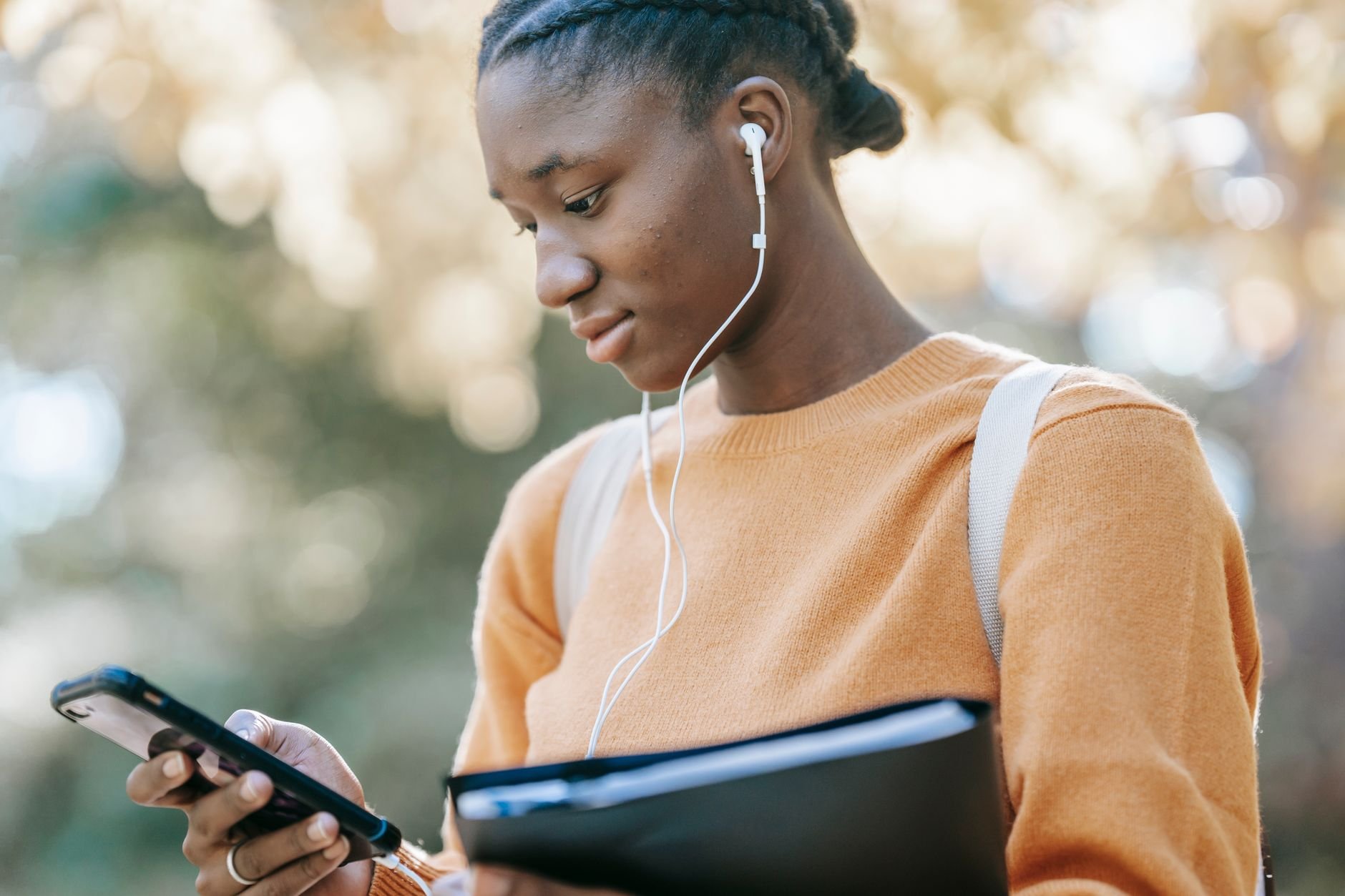 African student learning online